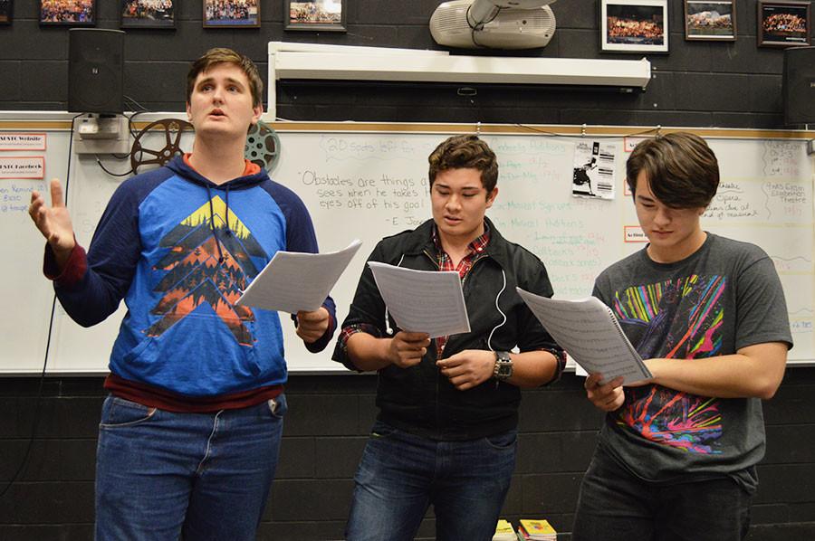 Students audition for the upcoming Seminole Theater production, Cinderella.