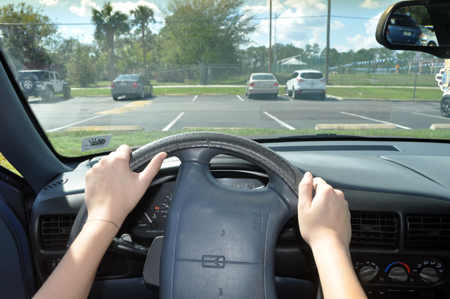 Two students in a Drivers Ed car can be a recipe for stress. 