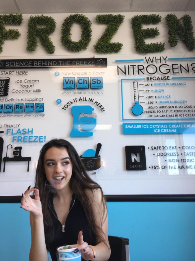 Reporter Alexis Wood took a group of friends to review Frozen Nitrogen Ice Cream.