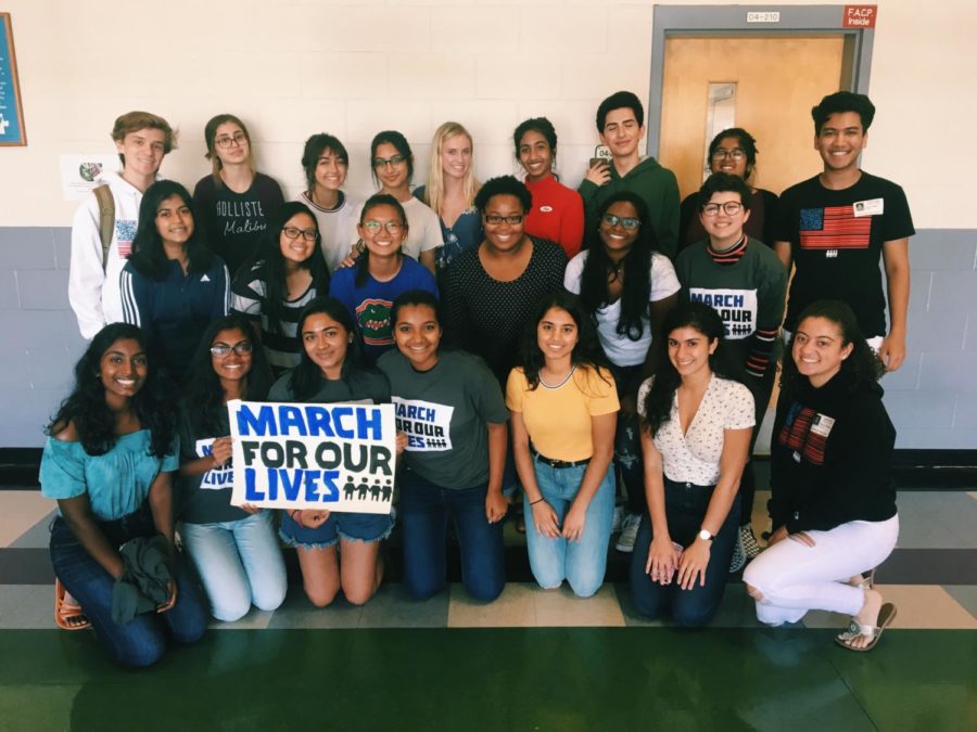 Student volunteers and members of March For Our Lives Orlando worked together to register voters.