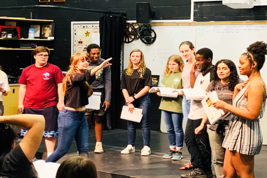 Drama students prepare and practice for the big show.