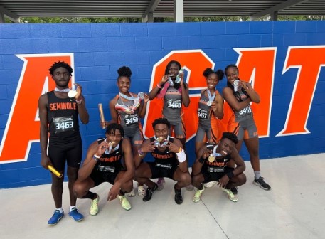 The Seminole High School Track and Field Team at States. (Photo taken by Coach Ken Brauman)