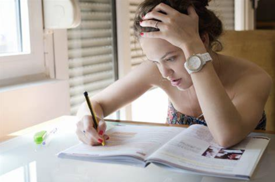 Students begin studying for the upcoming ACT tests. 