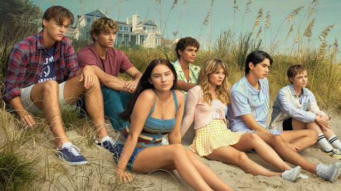 The Summer I Turned Pretty cast photographed for the release of season two. 
