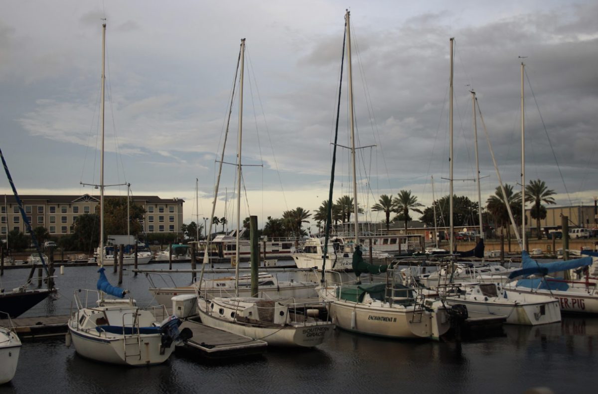 A photo of boat life bordering the Downtown Sanford area.