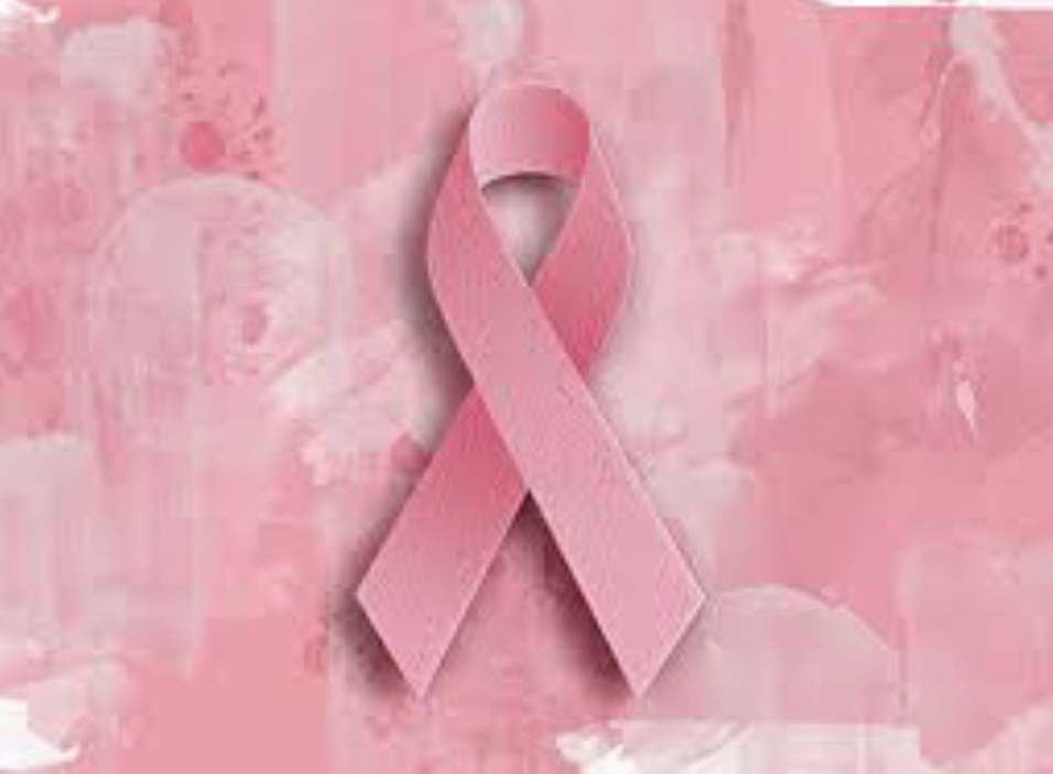 Pink represents breast cancer month