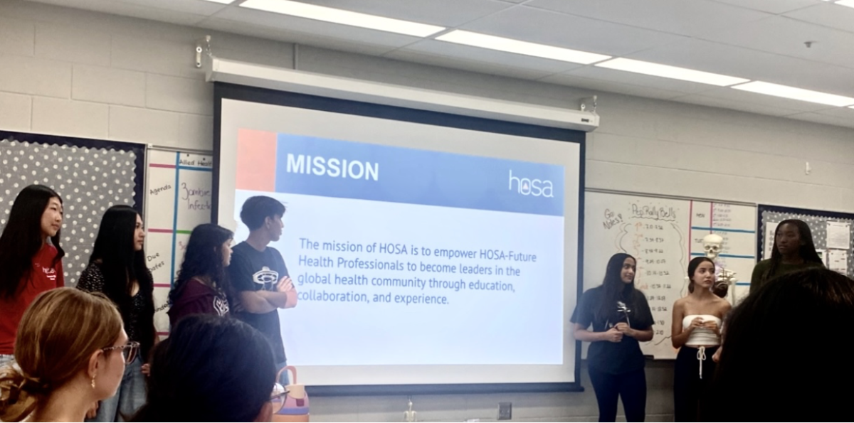 HOSA officers sharing more about the club.