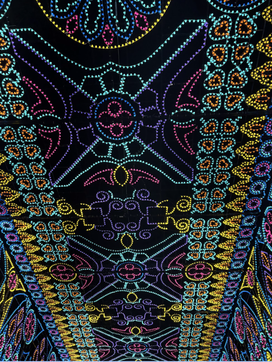 A vibrant color light display taking us back to the vibrancy of 2016 
